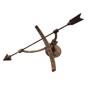 Vintage Cast Iron Armillary Sphere Sundial Garden Ornament Rustic Antique Style